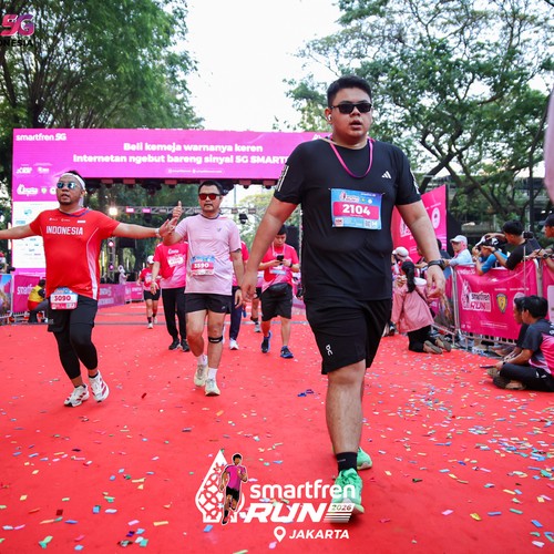 Race photo from SMARTFREN RUN 2026
