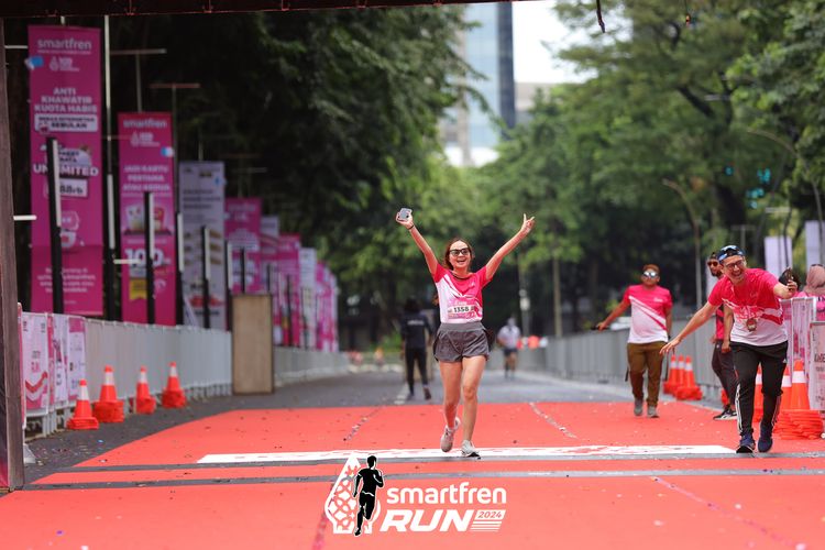 Race photo from Smartfren Run 2024