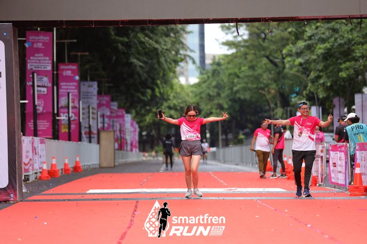 Race photo from Smartfren Run 2024