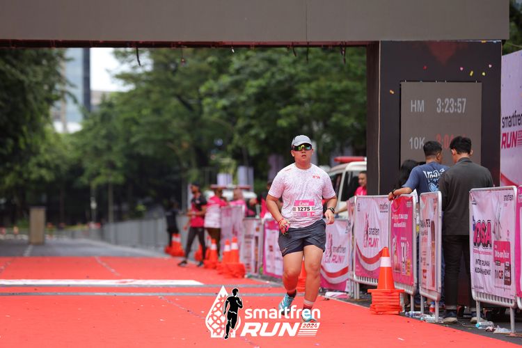 Race photo from Smartfren Run 2024