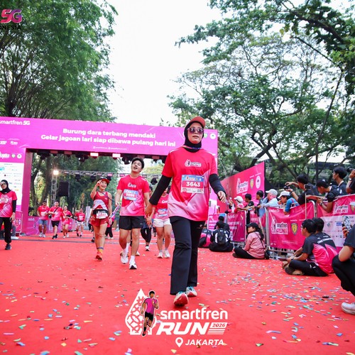 Race photo from SMARTFREN RUN 2026