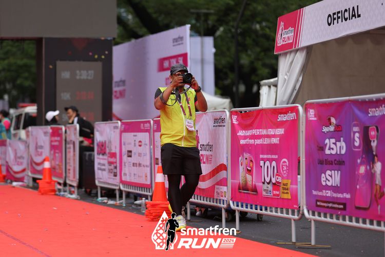 Race photo from Smartfren Run 2024
