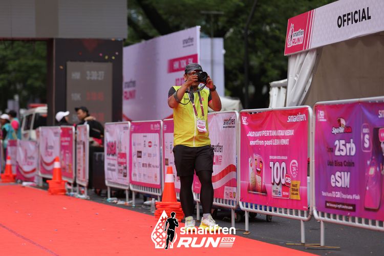 Race photo from Smartfren Run 2024