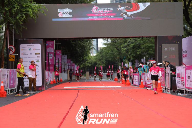 Race photo from Smartfren Run 2024