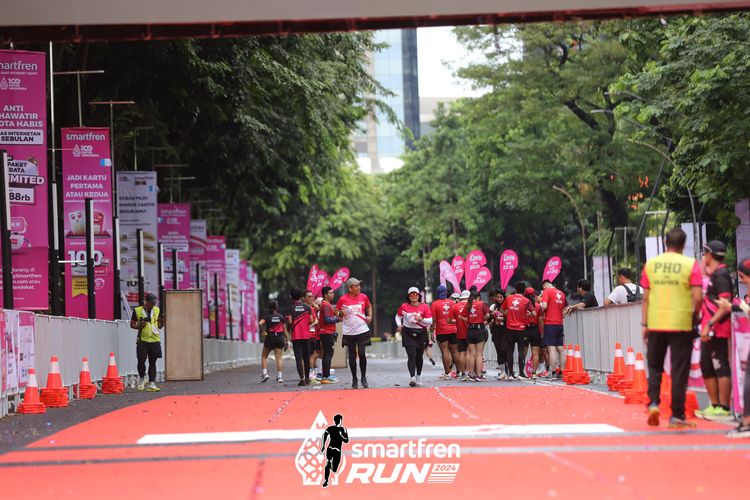 Race photo from Smartfren Run 2024