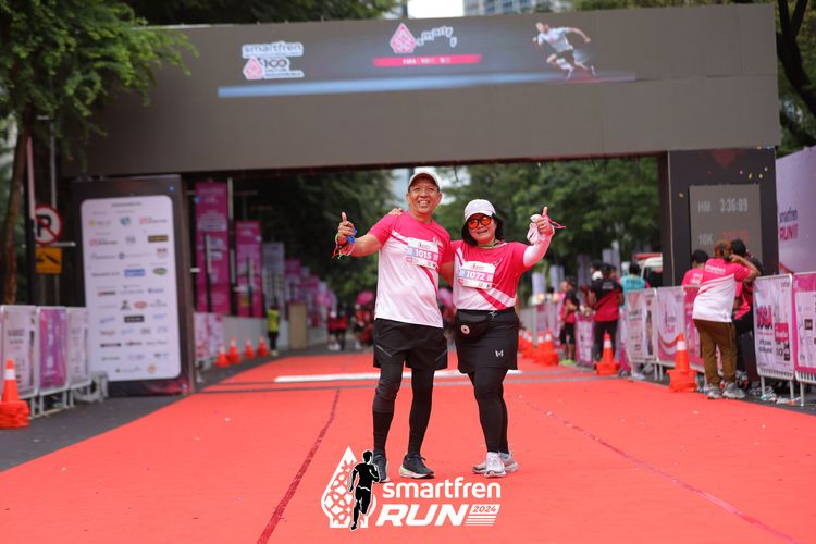 Race photo from Smartfren Run 2024
