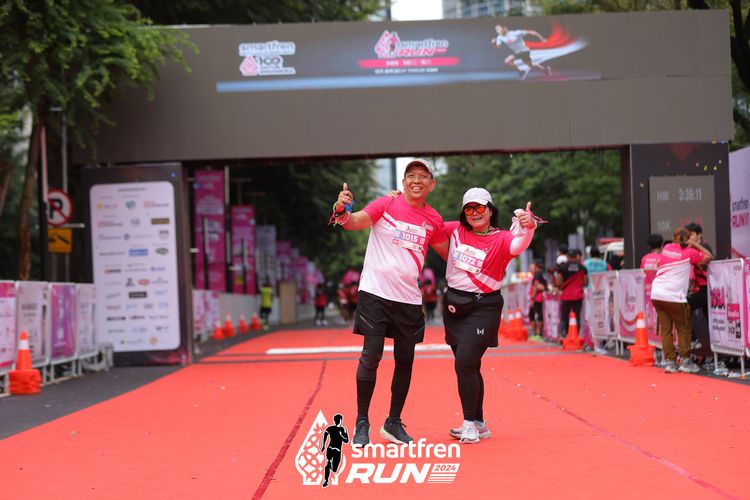 Race photo from Smartfren Run 2024