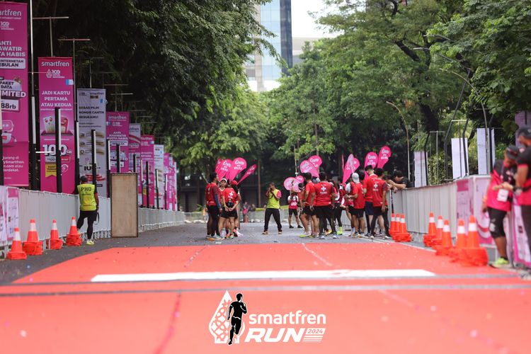 Race photo from Smartfren Run 2024