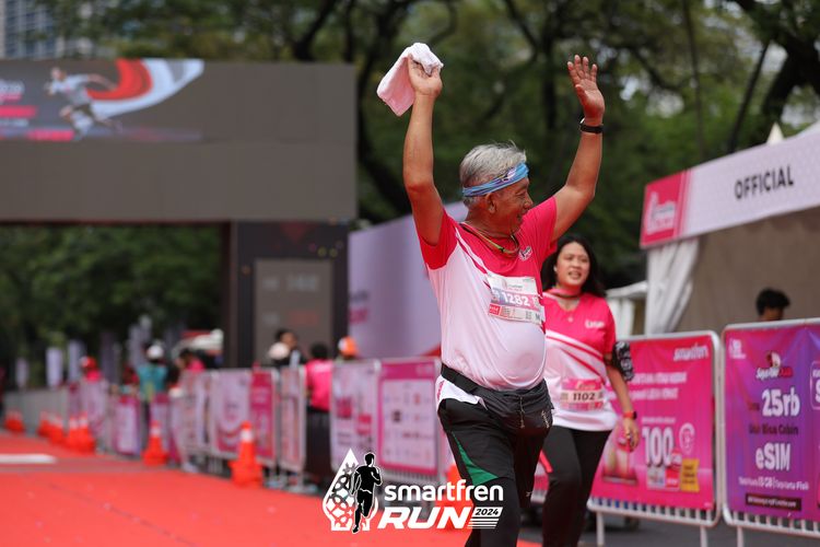 Race photo from Smartfren Run 2024