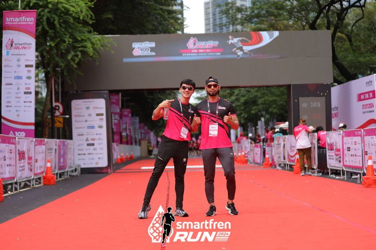 Race photo from Smartfren Run 2024
