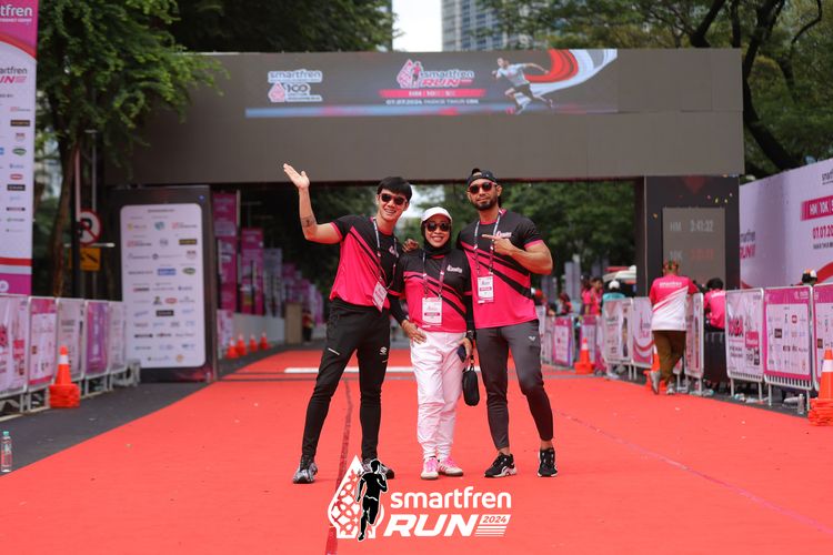 Race photo from Smartfren Run 2024