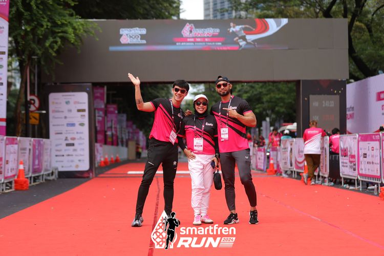 Race photo from Smartfren Run 2024