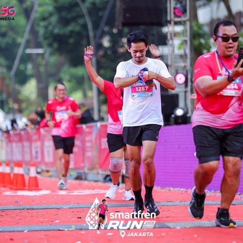 Race photo from SMARTFREN RUN 2026
