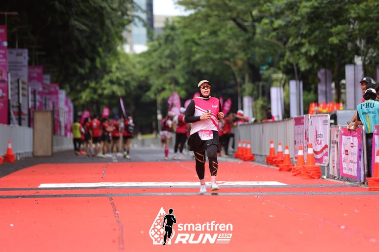 Race photo from Smartfren Run 2024
