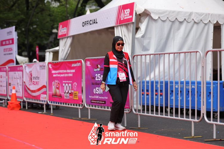 Race photo from Smartfren Run 2024
