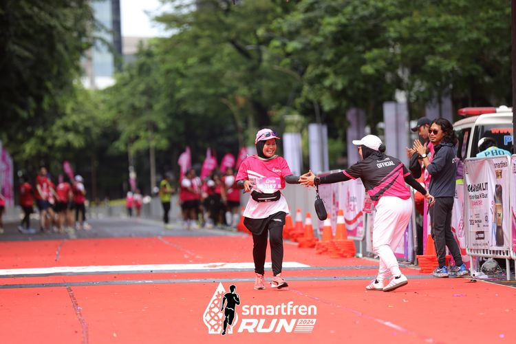 Race photo from Smartfren Run 2024
