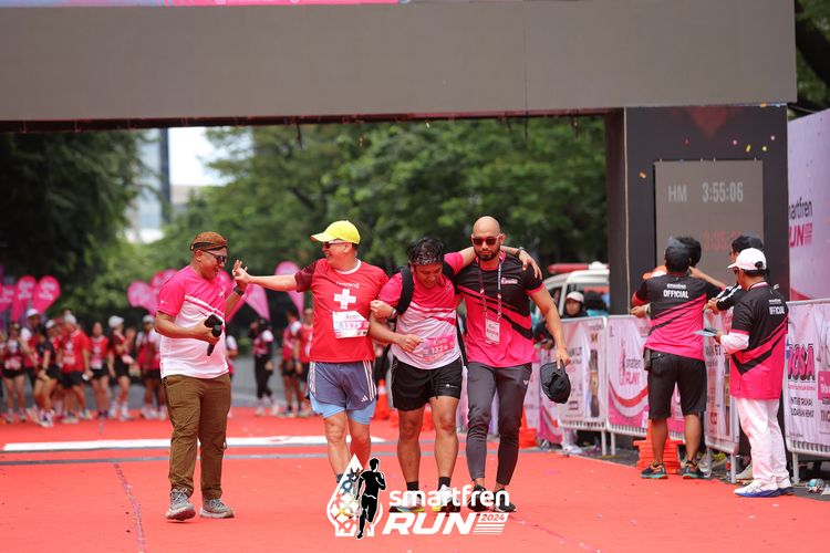 Race photo from Smartfren Run 2024