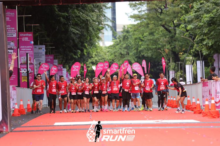Race photo from Smartfren Run 2024