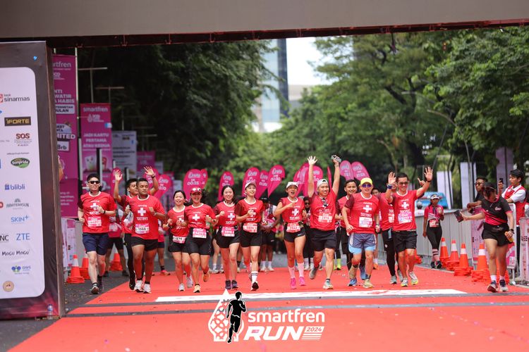Race photo from Smartfren Run 2024