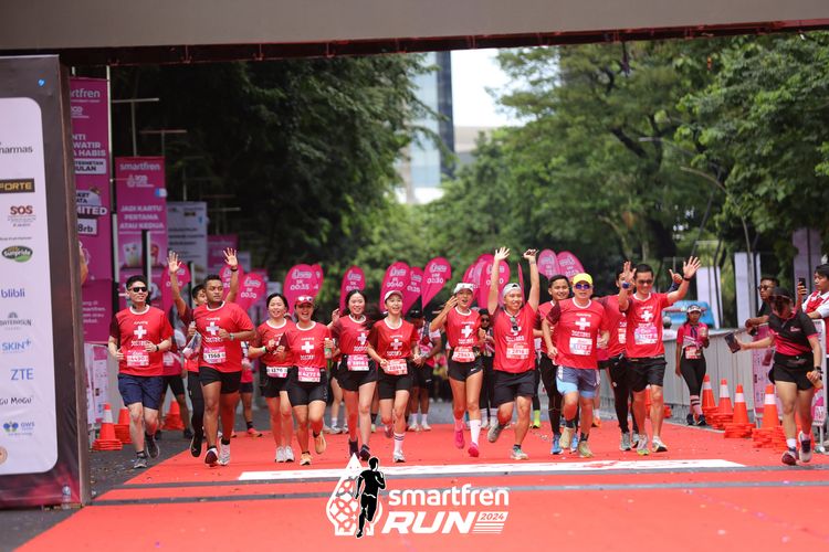 Race photo from Smartfren Run 2024