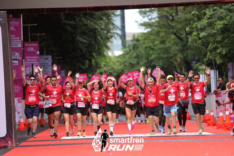Race photo from Smartfren Run 2024