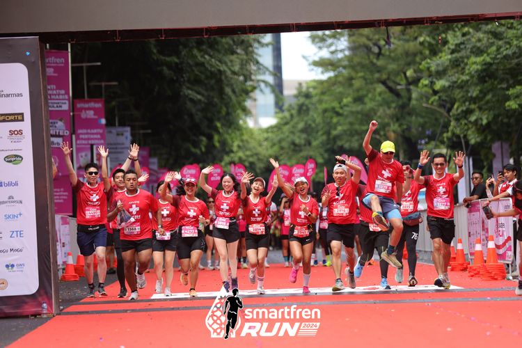 Race photo from Smartfren Run 2024