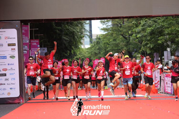 Race photo from Smartfren Run 2024