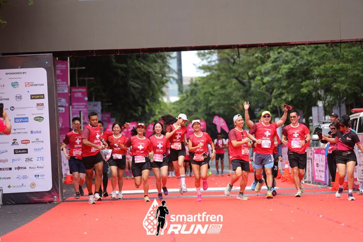 Race photo from Smartfren Run 2024