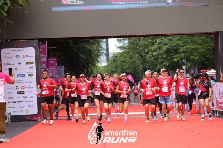 Race photo from Smartfren Run 2024