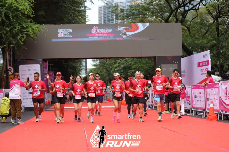 Race photo from Smartfren Run 2024
