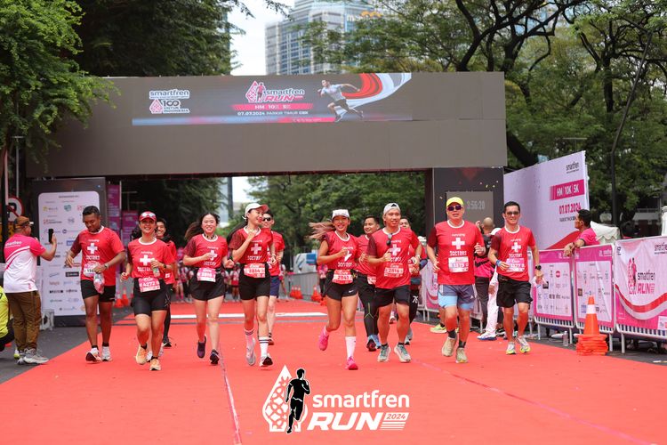 Race photo from Smartfren Run 2024