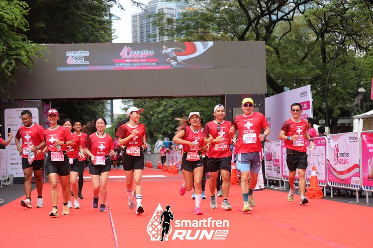 Race photo from Smartfren Run 2024
