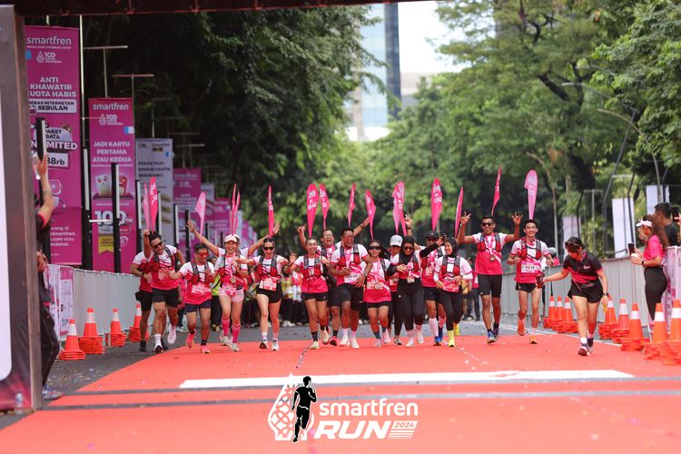 Race photo from Smartfren Run 2024
