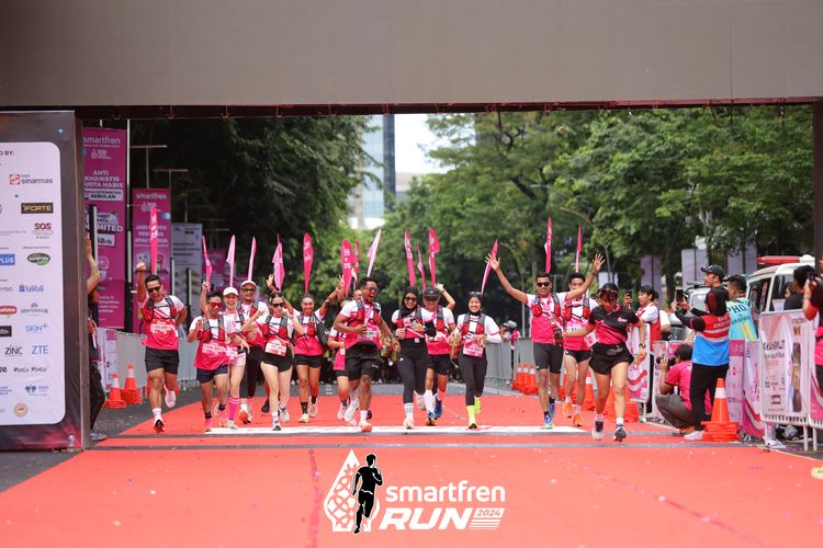 Race photo from Smartfren Run 2024