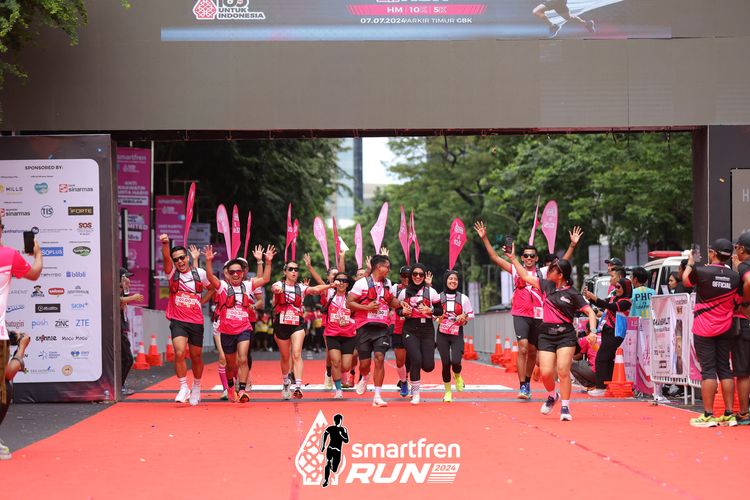 Race photo from Smartfren Run 2024