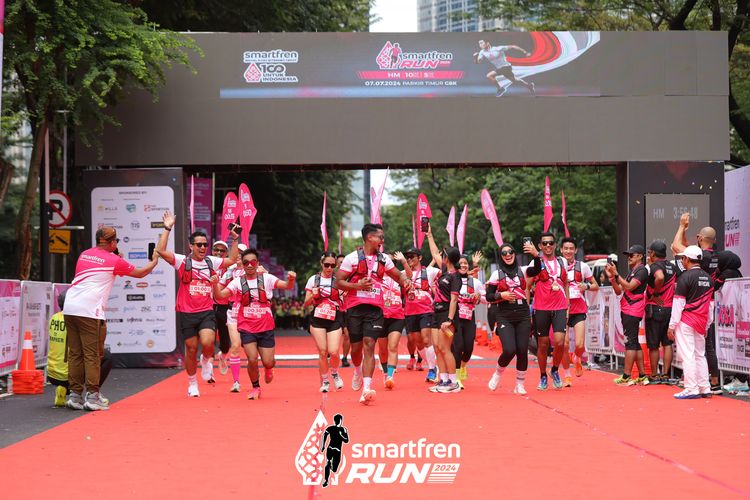 Race photo from Smartfren Run 2024