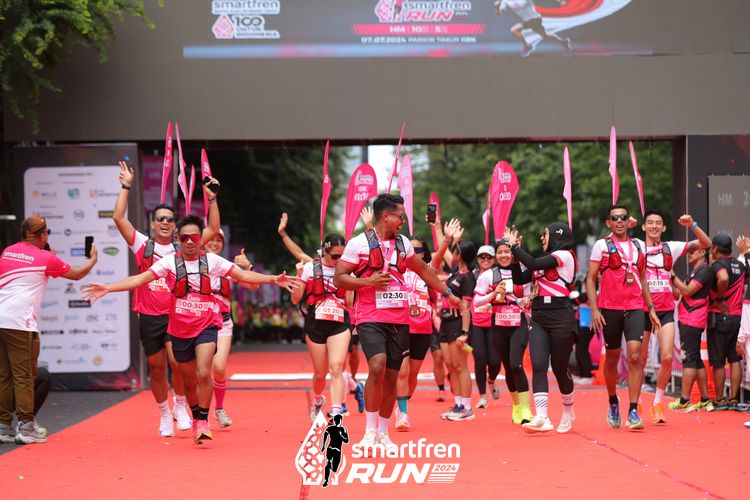 Race photo from Smartfren Run 2024