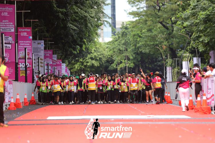 Race photo from Smartfren Run 2024