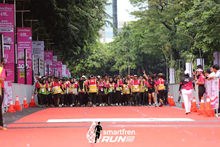 Race photo from Smartfren Run 2024