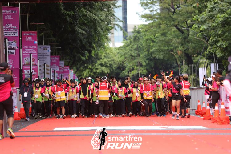 Race photo from Smartfren Run 2024