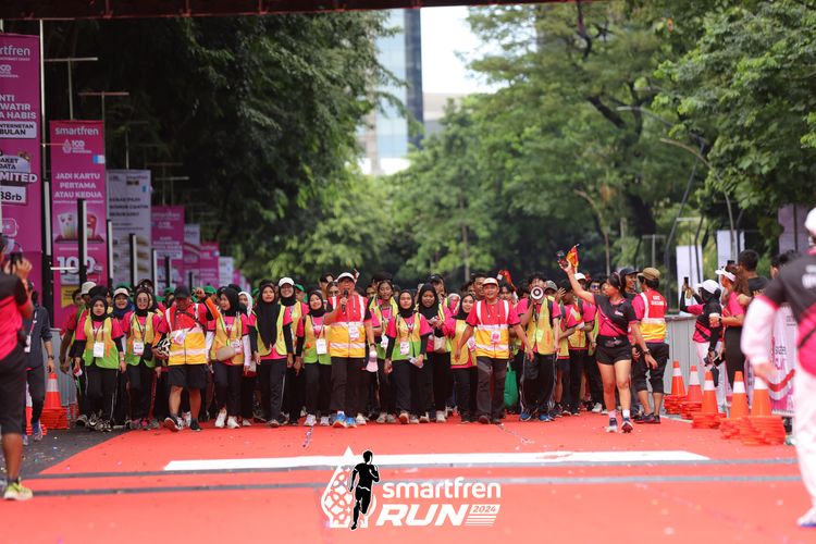 Race photo from Smartfren Run 2024