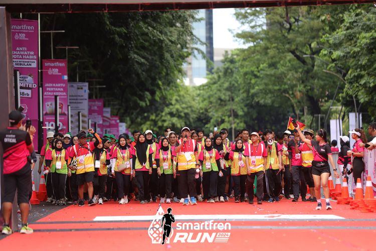 Race photo from Smartfren Run 2024