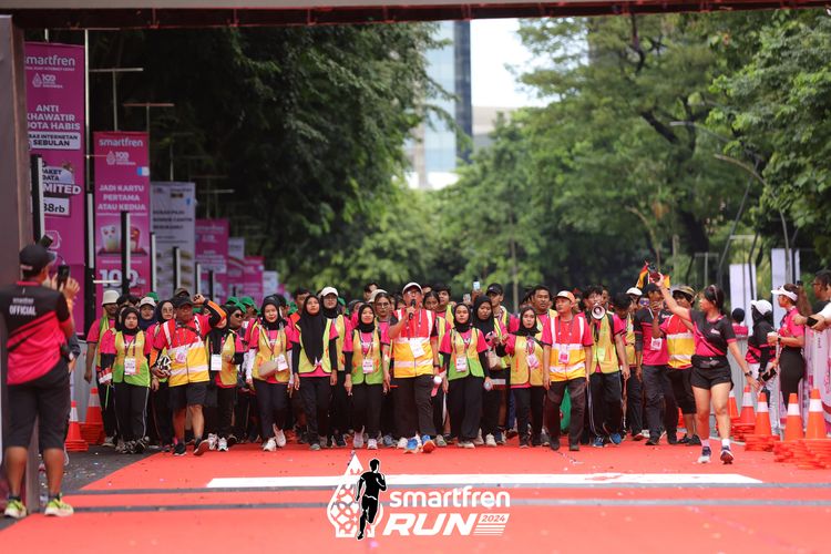Race photo from Smartfren Run 2024