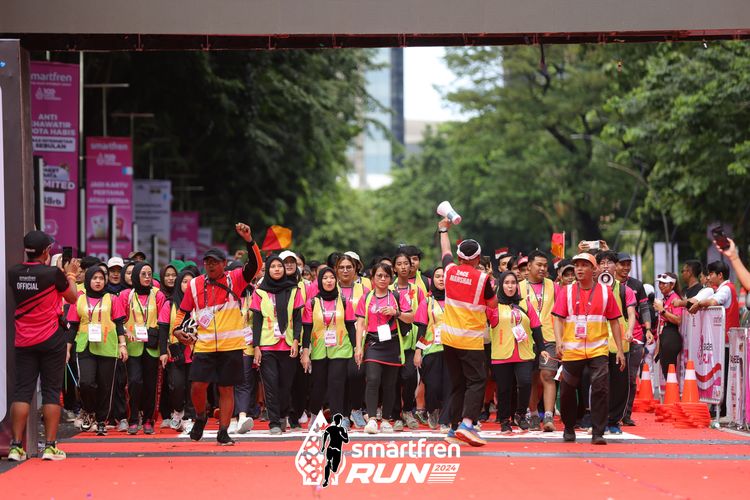 Race photo from Smartfren Run 2024