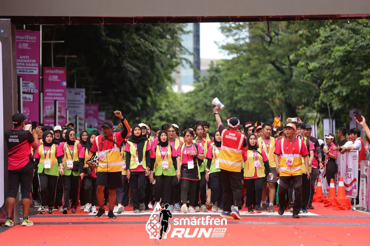 Race photo from Smartfren Run 2024