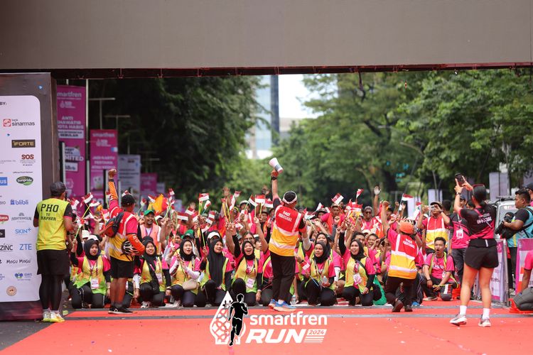 Race photo from Smartfren Run 2024