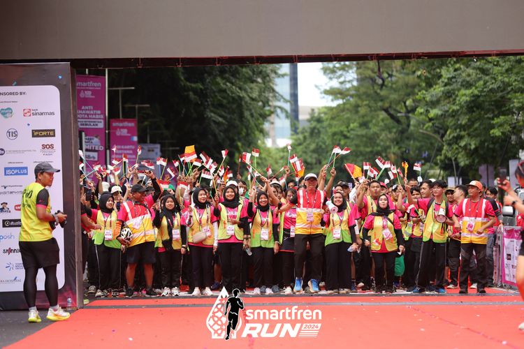 Race photo from Smartfren Run 2024