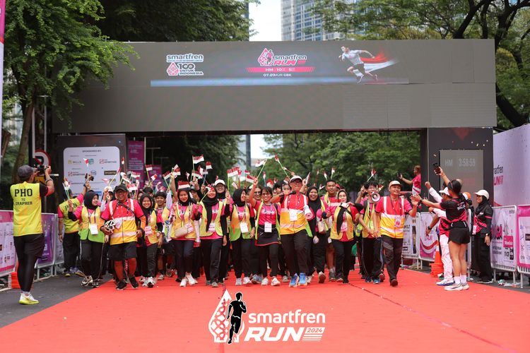 Race photo from Smartfren Run 2024