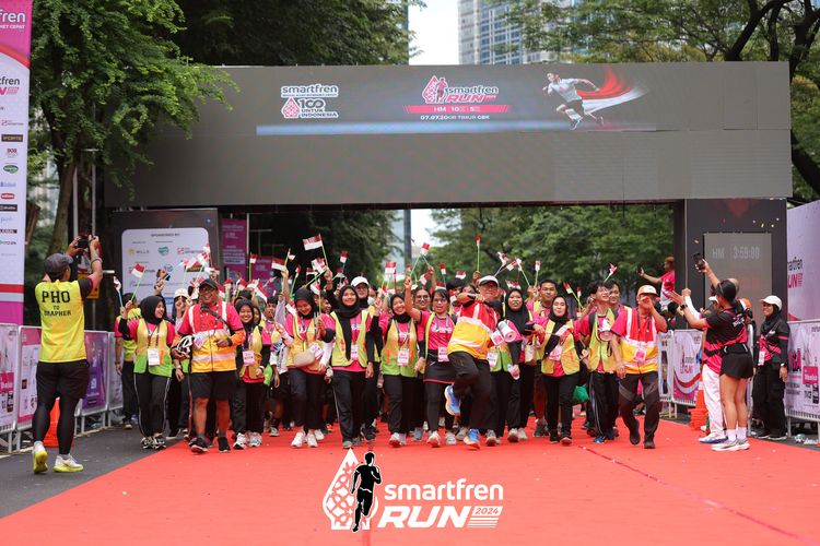 Race photo from Smartfren Run 2024