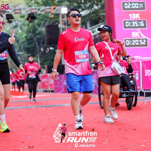 Race photo from SMARTFREN RUN 2026